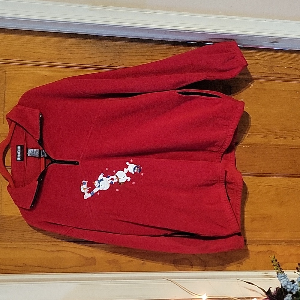 Cute Ultra club sweatshirt. Size large color red.